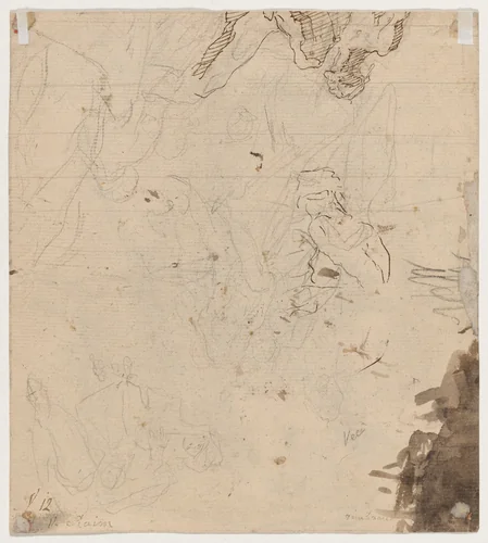 Figure Studies by Austrian 18th Century, drawing, 1700-1799