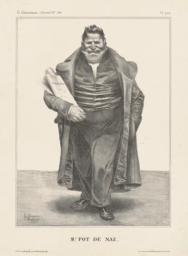 Mr. Pot de Noz. by Honoré Daumier, print, 1833