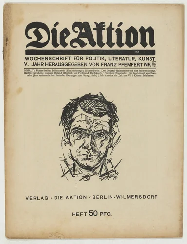 Die Aktion, vol. 5, no. 27/28 by Heinrich Richter, periodical, 1915