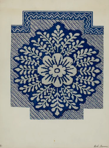Coverlet by Ruth M. Barnes, index of american design, 1937