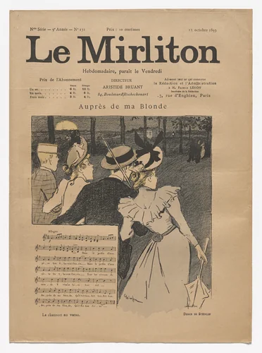 Le Mirliton, no. 131 by Théophile-Alexandre Steinlen, periodical, 1893