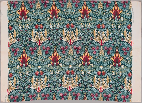 Snakeshead by William Morris, textile, 1876