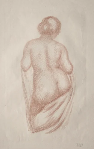 Woman Seen from the Back by Aristide Maillol, print, 1900-1941