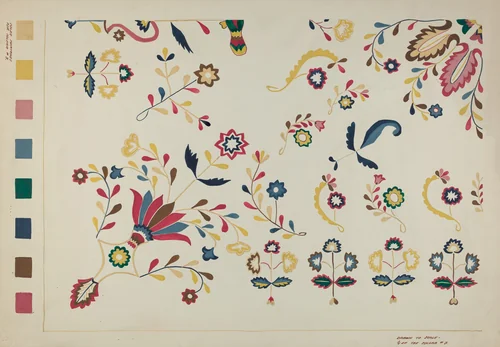 Colcha by American 20th Century, index of american design, 1935-1942