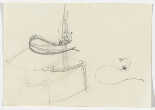 Chair Frame Detail (Two elevation sketches) by Ludwig Mies van der Rohe, mies van der rohe archive, 1926