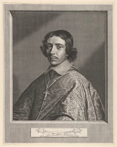 Jean-François-Paul de Gondi, Le cardinal de Retz by Robert Nanteuil, print, 1650