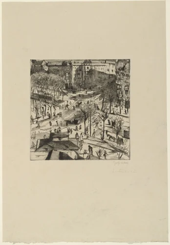 Kurfürstendamm, Berlin by Rudolf Grossmann, print, 1920