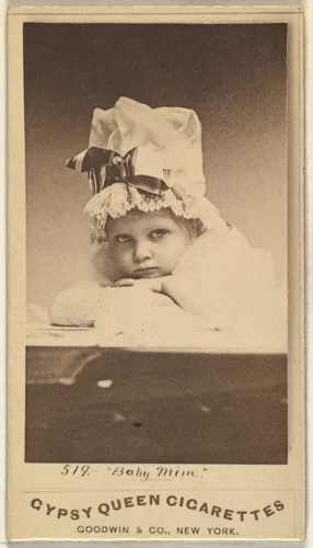 "Baby Mine", from the Actors and Actresses series (N171) for Old Judge Cigarettes by Goodwin & Company, photograph, 1886-1890