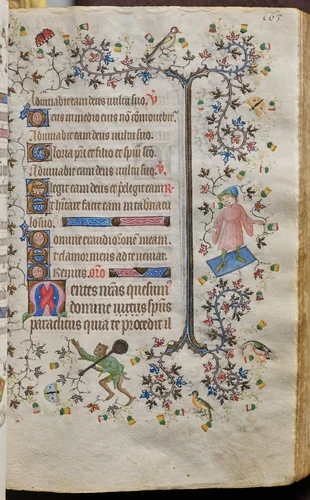 Hours of Charles the Noble, King of Navarre (1361-1425): fol. 82r, Text by Master of the Brussels Initials and Associates, book, 1400-1410