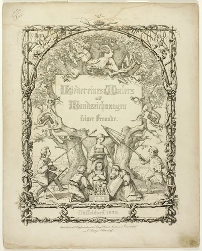 Songs of the Painters with Etchings by Rudolph von Normann, print, 1838