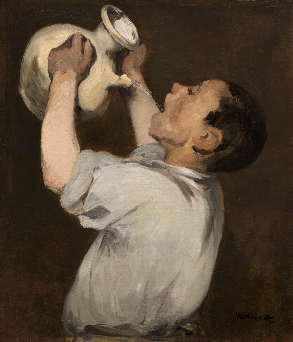 Boy with Pitcher (La Régalade) by Édouard Manet, painting, 1862-1872