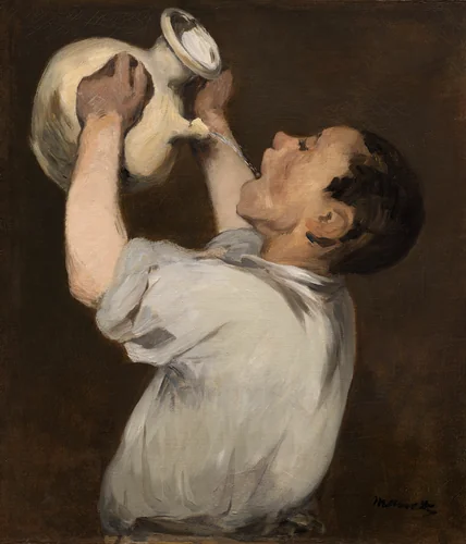 Boy with Pitcher (La Régalade) by Édouard Manet, painting, 1862-1872