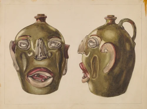 Grotesque Jug by Frank Fumagalli, index of american design, 1936
