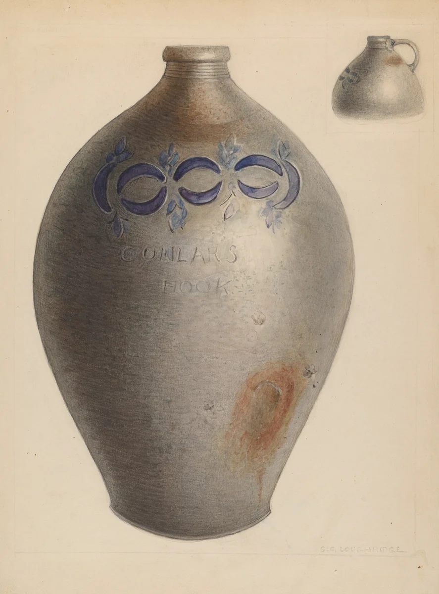 Jug by George Loughridge, index of american design, 1937