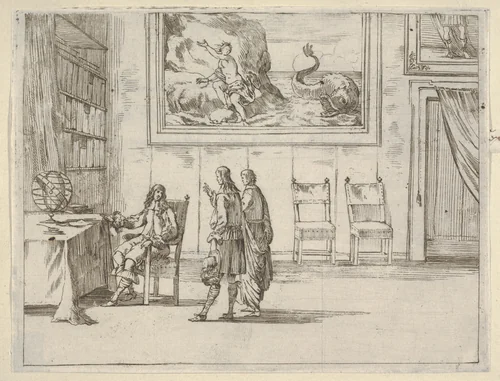 Francesco I d'Este Displays Great Faculty in his Studies, from "L'Idea di un Principe ed Eroe Cristiano in Francesco I d'Este, di Modena e Reggio Duca VIII [...]" by Bartolomeo Fenice, print, 1659