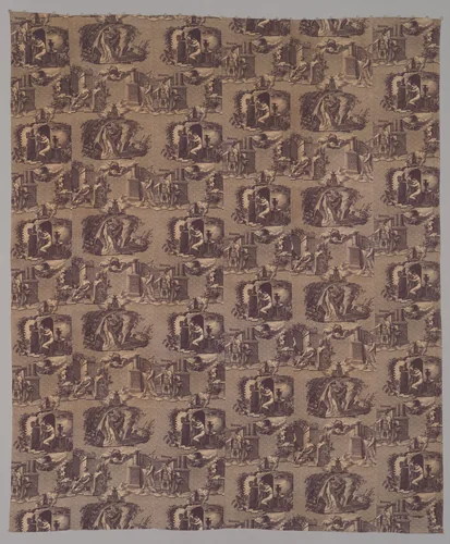 “Les Arts” Furnishing Fabric by Hippolyte Lebas, textile, 1816