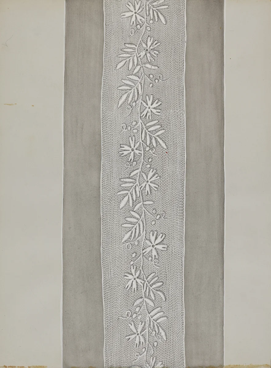 Embroidered Panel for Sleeve by Gordena Jackson, index of american design, 1936