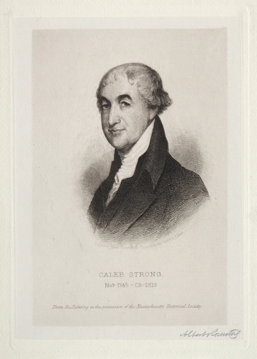 Caleb Strong by Albert Rosenthal, print, 1888