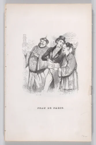 Jean of Paris, from "The Complete Works of Béranger" by J. J. Grandville, print, 1836