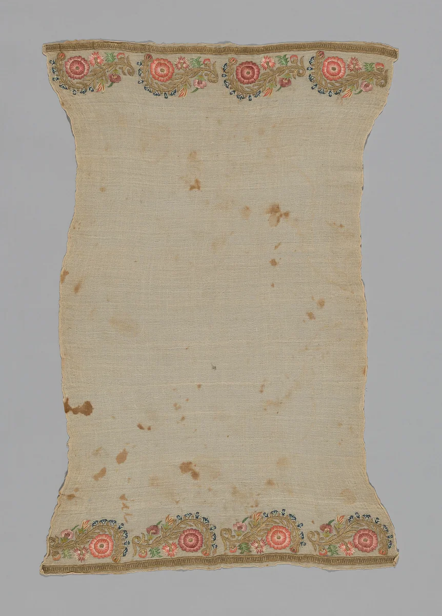 Towel or Napkin by Turkey, textile, 1801-1900