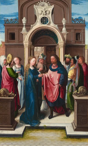 The Marriage of the Virgin by Bernard van Orley, painting, 1513