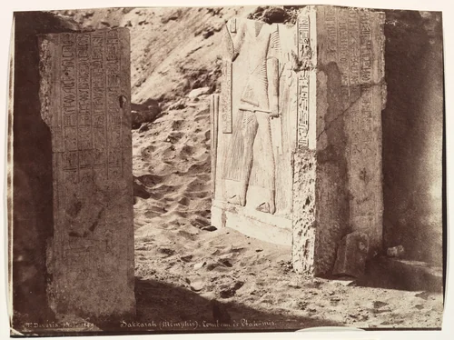 Tomb of Ptahmose, Saqqara (Memphis) by Théodule Deveria, photograph, 1859