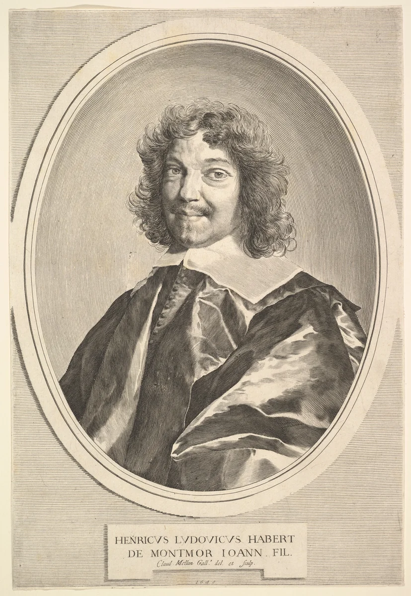 Henri-Louis Habert de Montmor by Claude Mellan, print, 1640