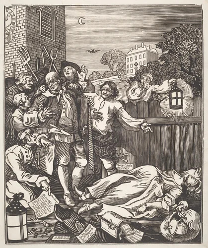 Cruelty in Perfection by John Bell; William Hogarth, print, 1750-1751