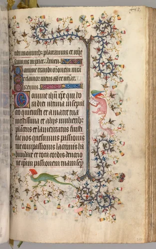 Hours of Charles the Noble, King of Navarre (1361-1425): fol. 2041r, Text by Master of the Brussels Initials and Associates, book, 1400-1410