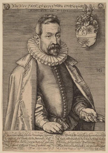 Jan Nicquet by Hendrick Goltzius, print, 1595