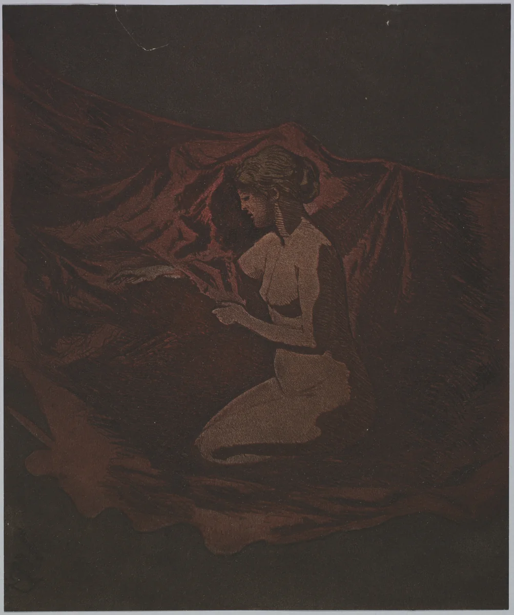 Embers Glow by Theodore Roussel, print, 1890-1897