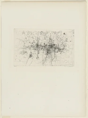 The City - Horizontal from Nourritures by Wols, illustrated book, 1949