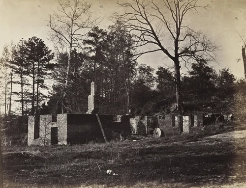 Ruins of the Gaines' Mill, Virginia by Alexander Gardner, photograph, 1865