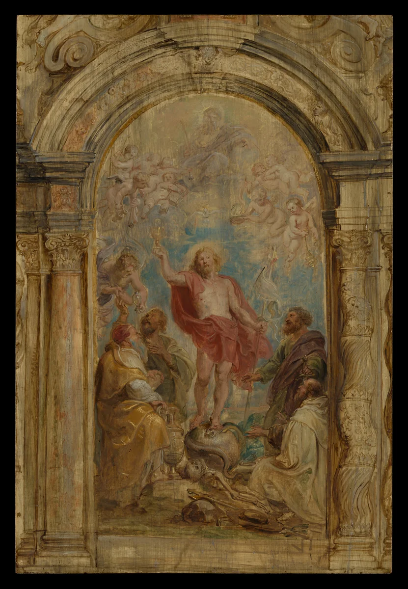 The Glorification of the Eucharist by Peter Paul Rubens, painting, 1630-1632