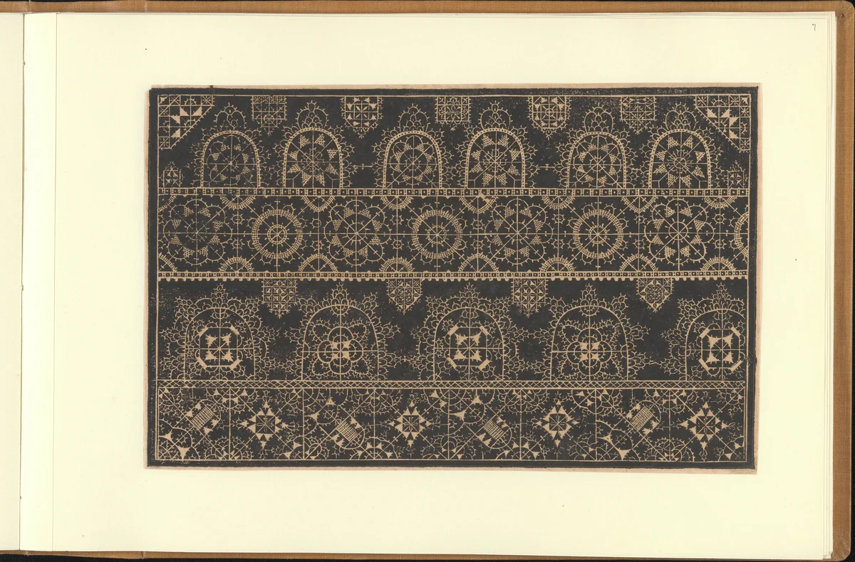 Schon newes Modelbuch...Page 7(r) by Sigismundus Latomus, book, 1617