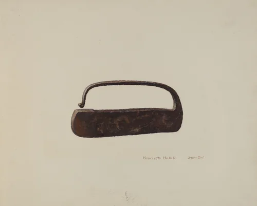 Flint Striker by Henrietta S. Hukill, index of american design, 1939