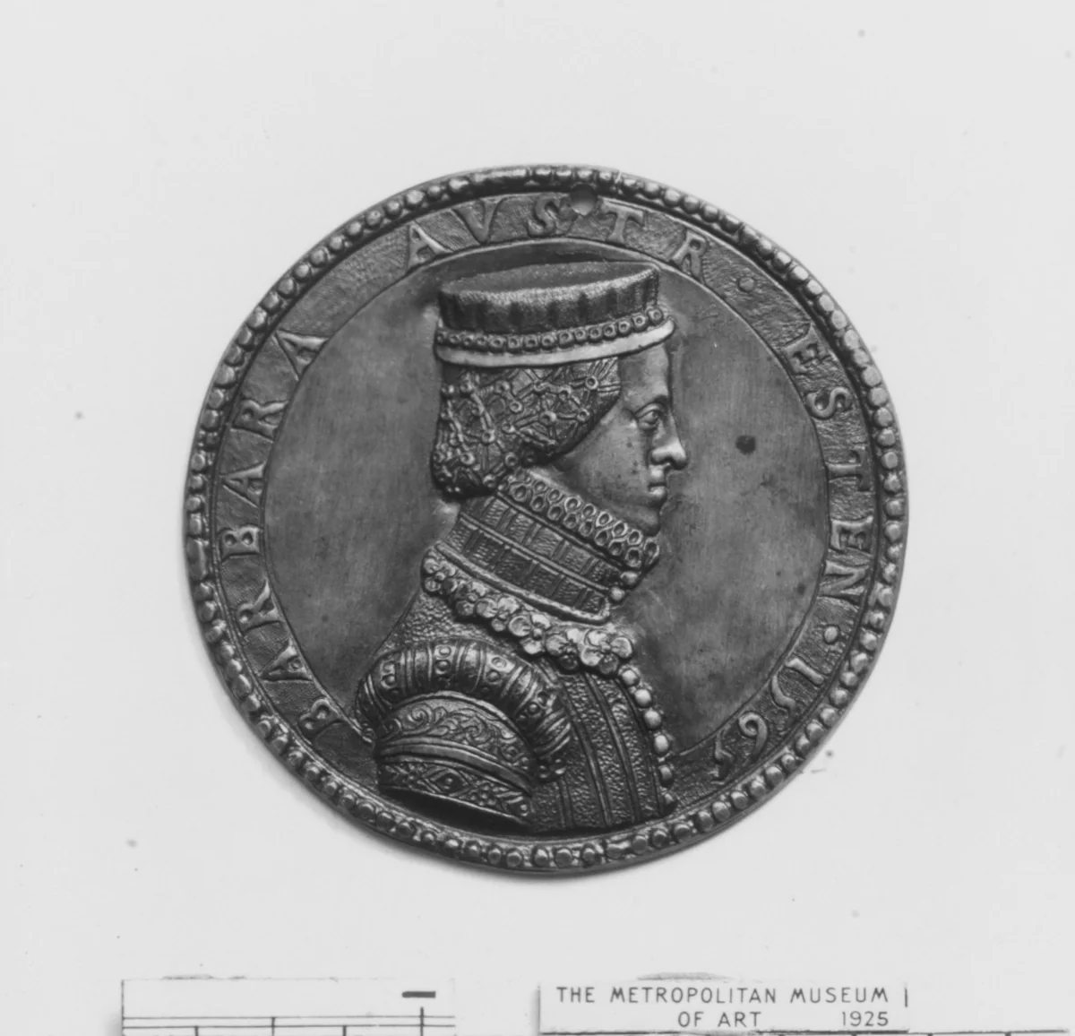 Barbara d'Este of Austria by Pastorino di Giovan Michele, metalwork, 1565