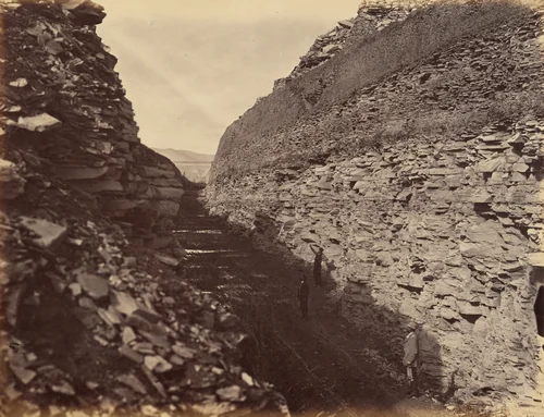 Plate 22. Burning Rock Cut by Andrew Joseph Russell, photograph, 1869