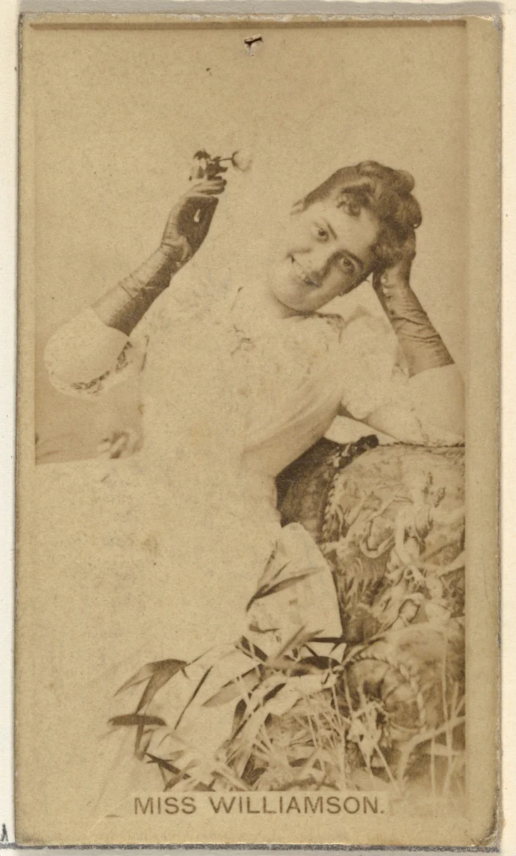 Miss Williamson, from the Actors and Actresses series (N145-8) issued by Duke Sons & Co. to promote Duke Cigarettes by W. Duke, Sons & Co., photograph, 1890-1895