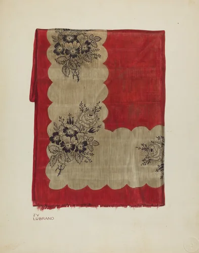 Printed Textile by Joseph Lubrano, index of american design, 1940