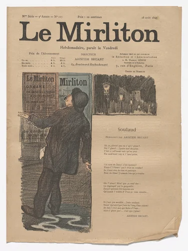 Le Mirliton, no. 123 by Théophile-Alexandre Steinlen, periodical, 1893