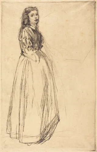 Fumette, Standing by James McNeill Whistler, print, 1859