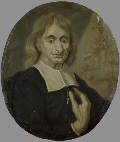 Portrait of Balthasar Bekker, Clergyman and Man of Letters in Amsterdam by Arnoud van Halen, painting, 1700-1732