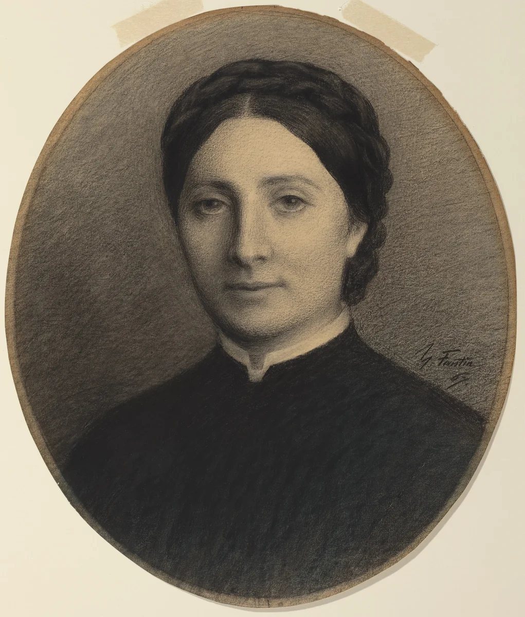 Madame Ditte by Henri Fantin-Latour, drawing, 1867