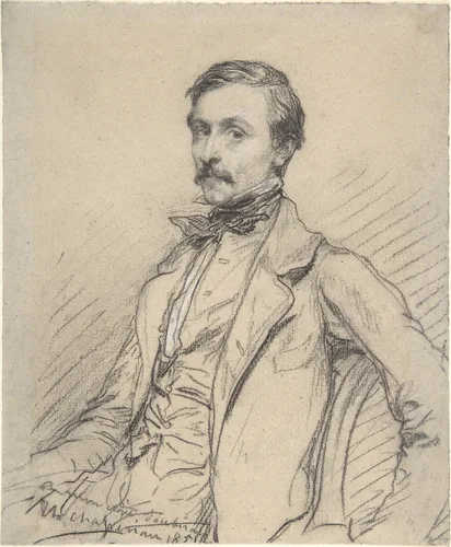 Ernest Chassériau (?) by Théodore Chassériau, drawing, 1851