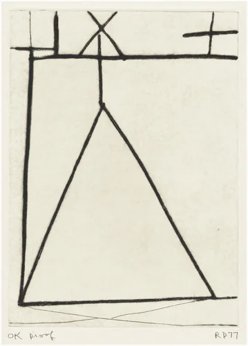#2 from Nine Drypoints and Etchings by Richard Diebenkorn, portfolio, 1977