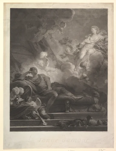 Le Songe d'Amour by Jean Honoré Fragonard, print, 1745-1978
