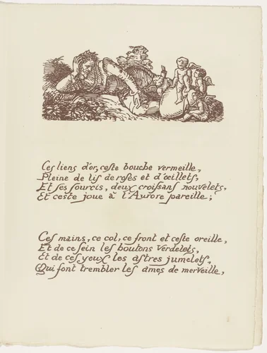 Headpiece (folio 15) from Les Amours (The Loves) by Émile Bernard, illustrated book, 1915