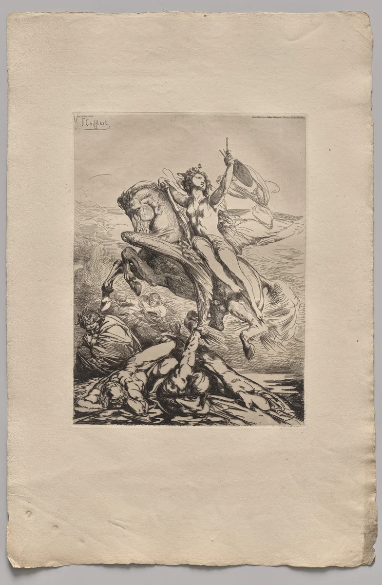 Genius of the Arts by Nicolas-François Chifflart, print, 1865
