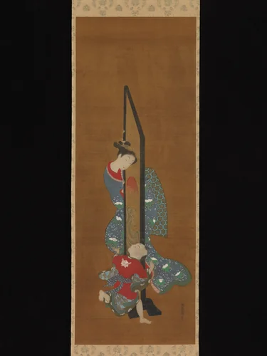 Mother and Child at Play by Isoda Koryūsai, painting, 1735-1790